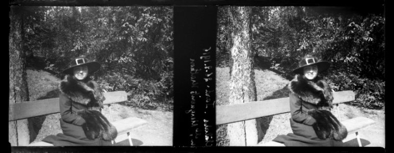 Châlons. Jardin. 26-03-16. Mlle Marguerite Mathon - Fonds Berthelé - 49Fi1005