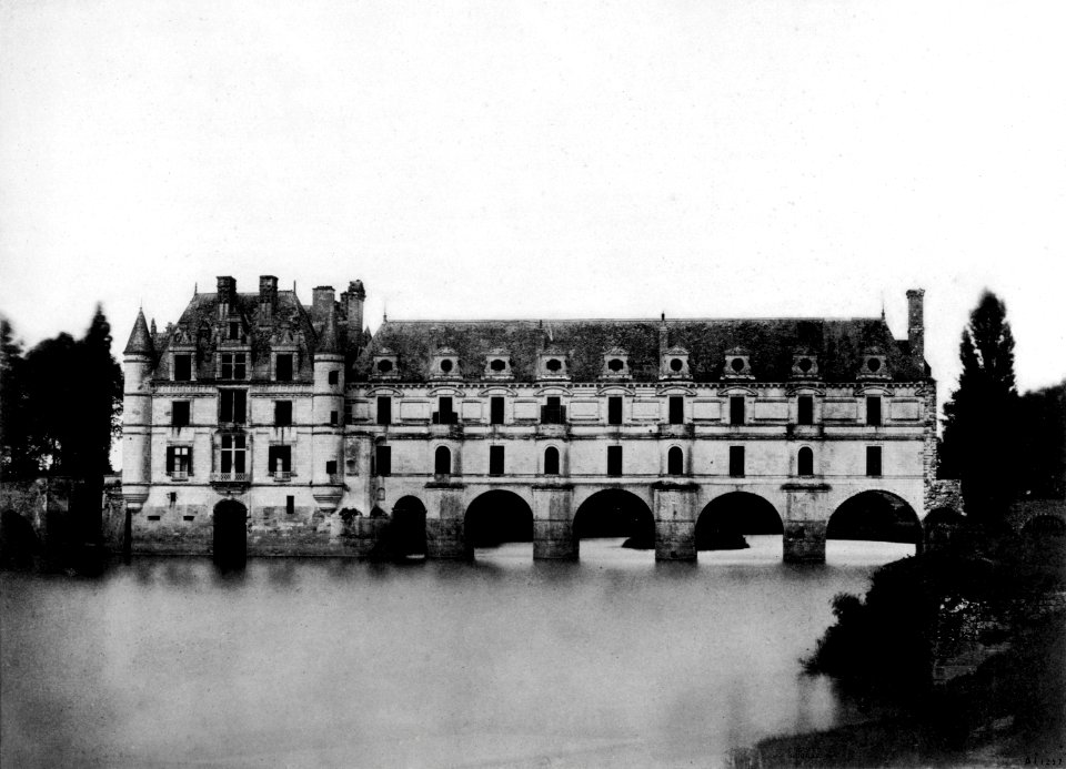 Château de Chenonceau en 1851 par Gustave Le Gray (05A)