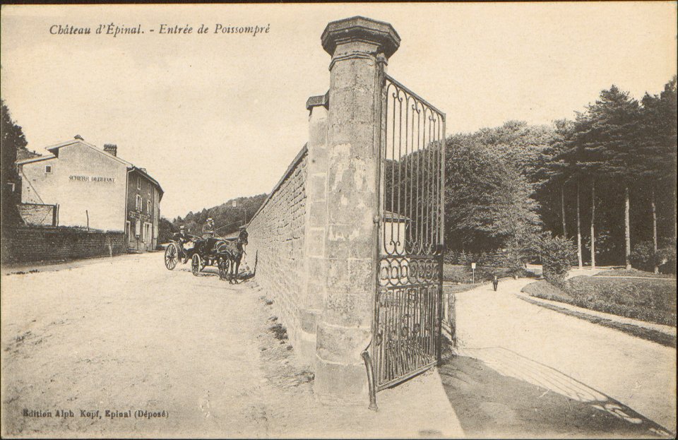 Château d'Épinal, Entrée de Poissompré CP 0784 PsurR