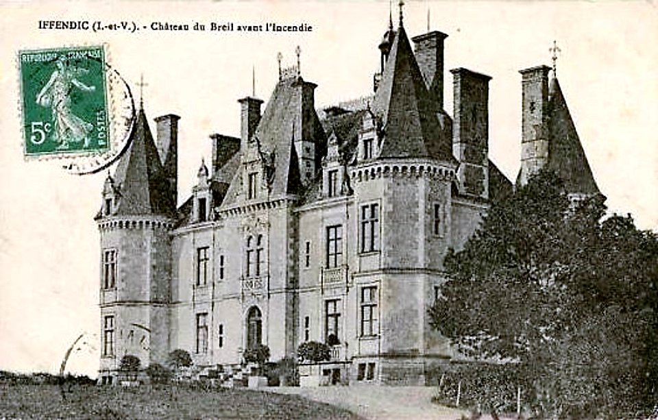 Château du Breuil avant l'incendie