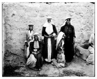 Costumes and characters, etc. Group of Druse (i.e., Druze) women LOC matpc.06853