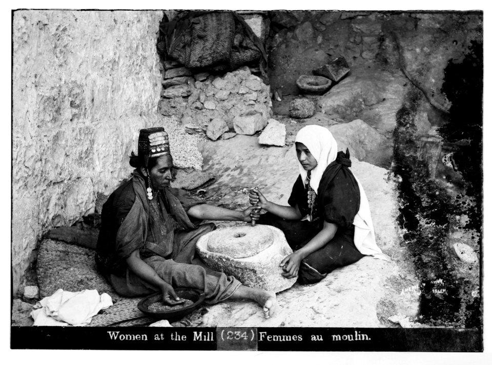 Costumes, characters and ceremonies, etc. 'Two women at the mill' LOC matpc.07552