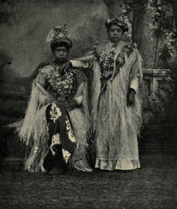 Costumes worn at Tahitian fêtes, by Coulon