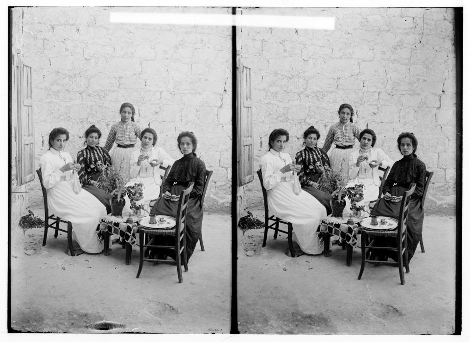Costumes, characters, etc. Afternoon coffee LOC matpc.01292