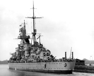 Cruiser Prinz Eugen transiting the Panama Canal on 15 March 1946 photo