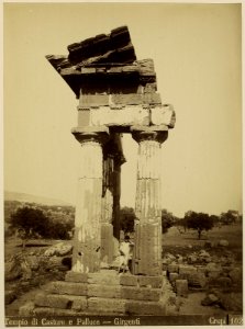 Crupi, Giovanni (1849-1925) - n. 0102 - Tempio di Castore e Polluce a Girgenti - 1880 ca