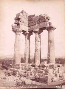 Crupi, Giovanni (1849-1925) - n. 0111 - Tempio di Castore e Polluce - Girgenti