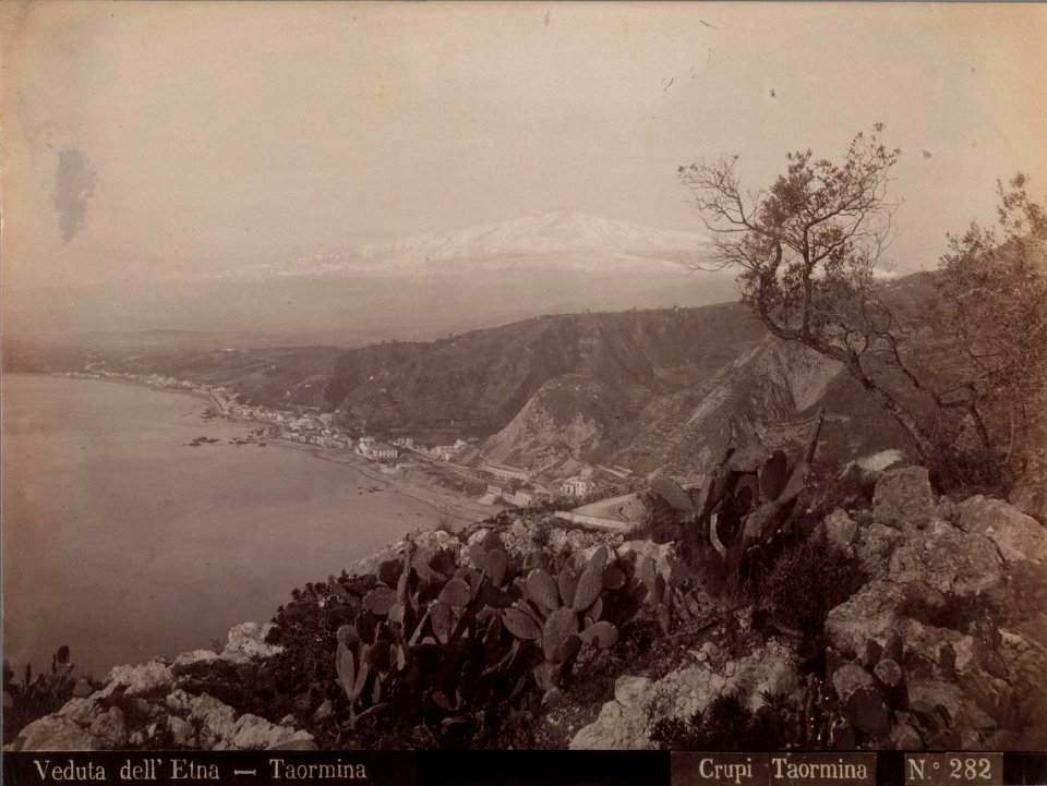 Crupi, Giovanni (1849-1925) - n. 0282 - Veduta dell'Etna - Taormina