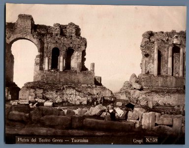 Crupi, Giovanni (1849-1925) - n. 0059 - Platea del Teatro Greco - Taormina