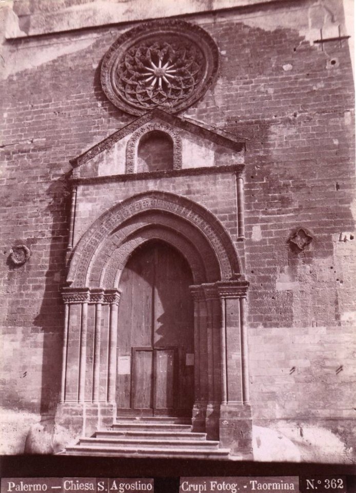Crupi, Giovanni (1849-1925) - n. 0362 - Palermo - Chiesa S. Agostino - Cm 23x16.5 - Delcampe