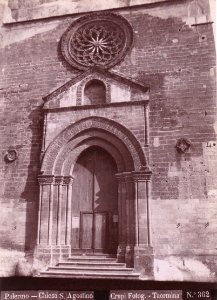 Crupi, Giovanni (1849-1925) - n. 0362 - Palermo - Chiesa S. Agostino - Cm 23x16.5 - Delcampe