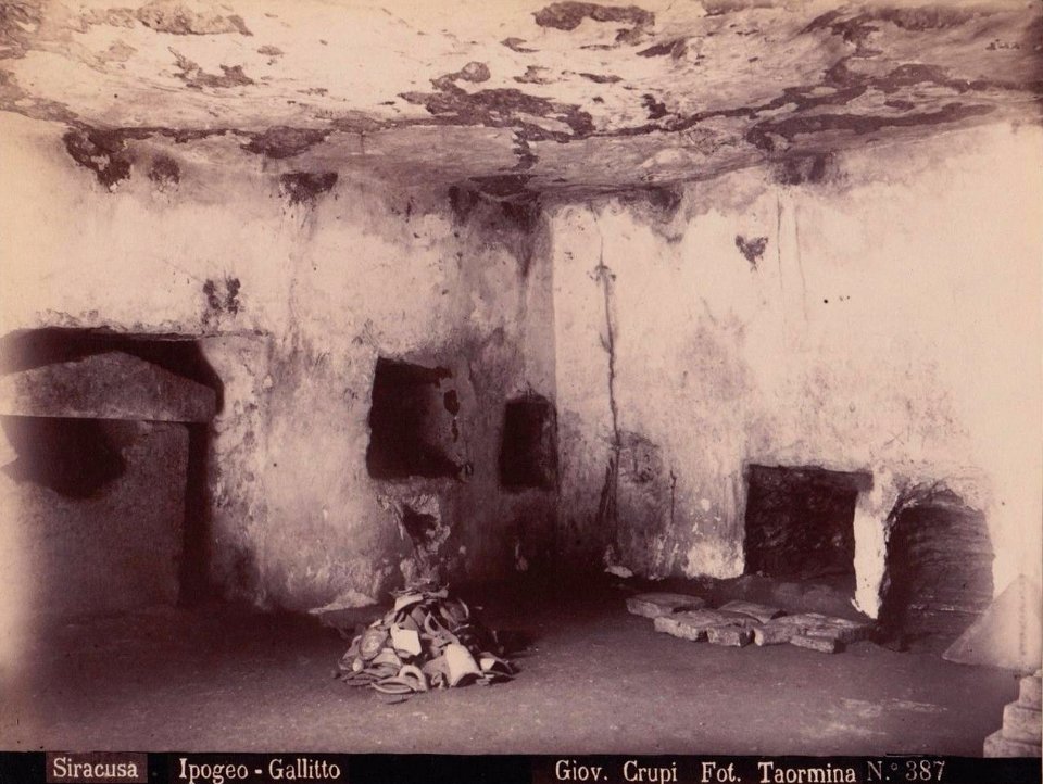 Crupi, Giovanni (1849-1925) - n. 0387 - Siracusa - Ipogeo-Gallito - cm. 17,3 x 22,8 - Ebay