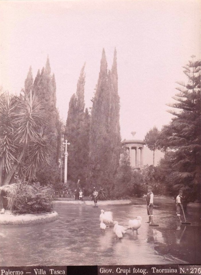 Crupi, Giovanni (1849-1925) - n. 0276 - Palermo - Villa Tasca - Cm 23,5x17 - Delcampe