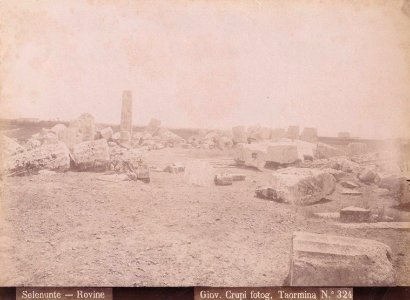 Crupi, Giovanni (1849-1925) - n. 0324 - Selinunte - Rovine - Delcampe - Cm 17x23