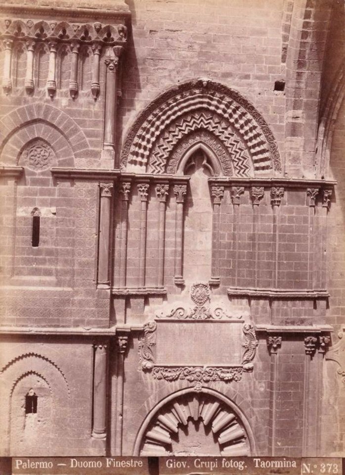 Crupi, Giovanni (1849-1925) - n. 0373 - Palermo - Duomo Finestre - Cm 23x17 - Delcampe