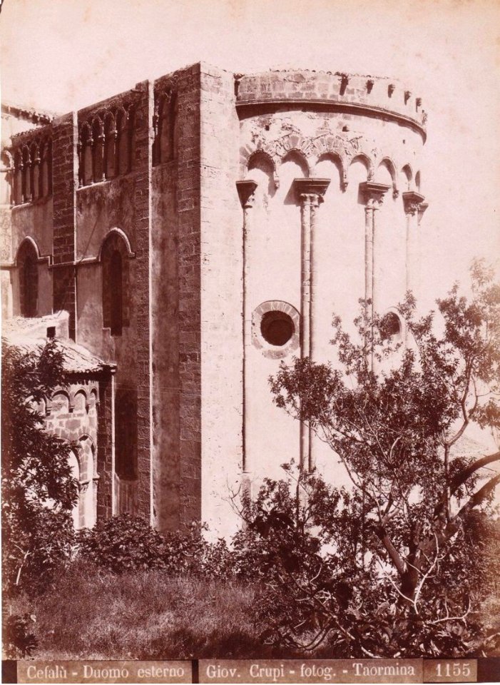 Crupi, Giovanni (1849-1925) - n. 1155 - Cefalù - Duomo esterno - Cm 23x16 - Delcampe