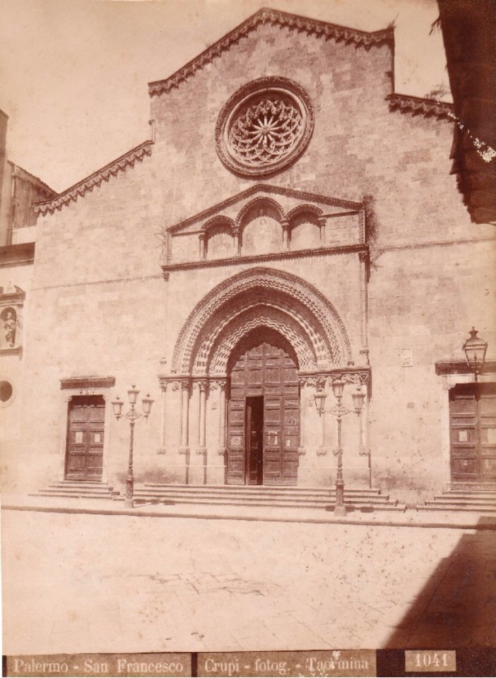 Crupi, Giovanni (1849-1925) - n. 1041 - Palermo - Chiesa San Francesco - Cm 23,8x17 - Delcampe