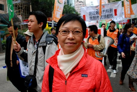 Cyd Ho at January 2013 protest