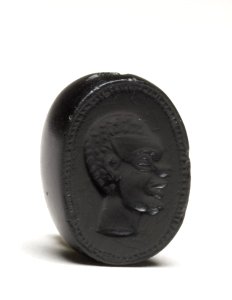 Cypriote - Intaglio Gem with Head of an African - Walters 42160 - Three Quarter
