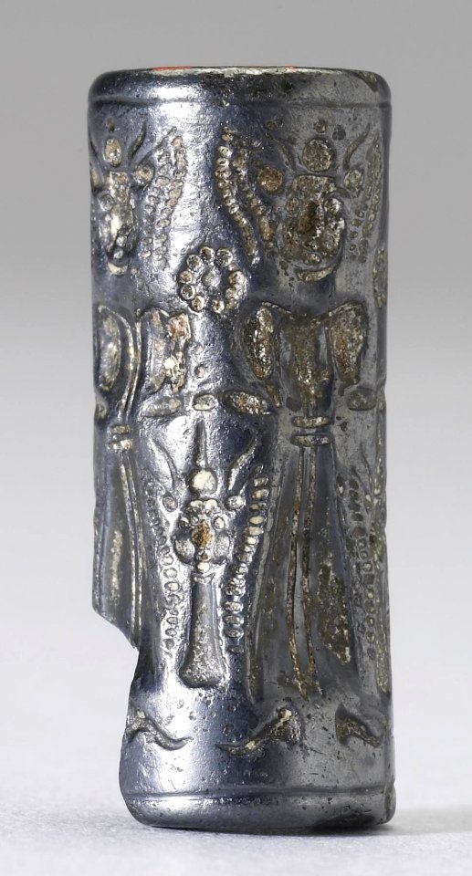 Cypriote - Cylinder Seal with Rows of Genii - Walters 42830 - Side D