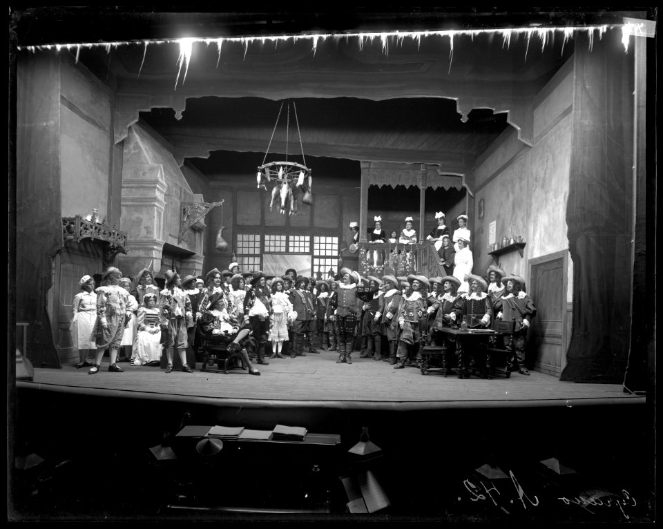 Cyrano de Bergerac, Dramatiska teatern 1901. Föreställningsbild - SMV - DrT075