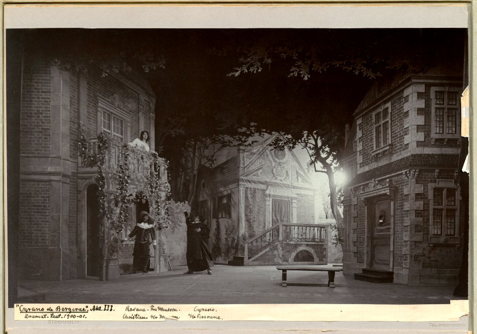 Cyrano de Bergerac, Dramatiska teatern 1901. Föreställningsbild - SMV - H12 025