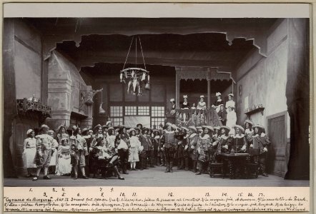 Cyrano de Bergerac, Dramatiska teatern 1901. Föreställningsbild - SMV - H12 023