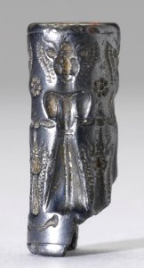 Cypriote - Cylinder Seal with Rows of Genii - Walters 42830 - Side B