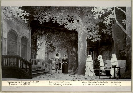 Cyrano de Bergerac, Dramatiska teatern 1901. Föreställningsbild - SMV - H12 029