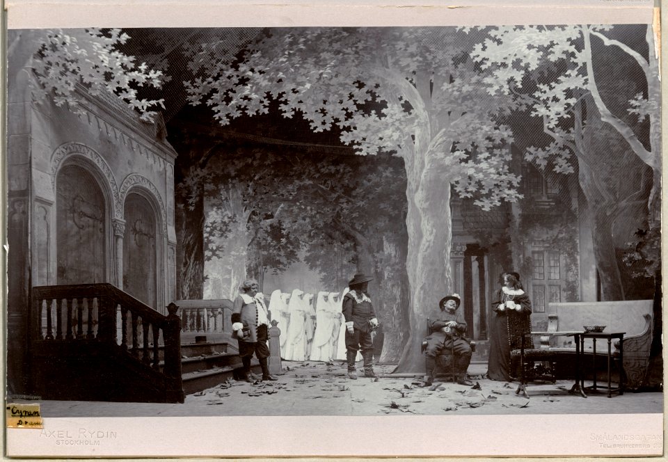 Cyrano de Bergerac, Dramatiska teatern 1901. Föreställningsbild - SMV - H12 026