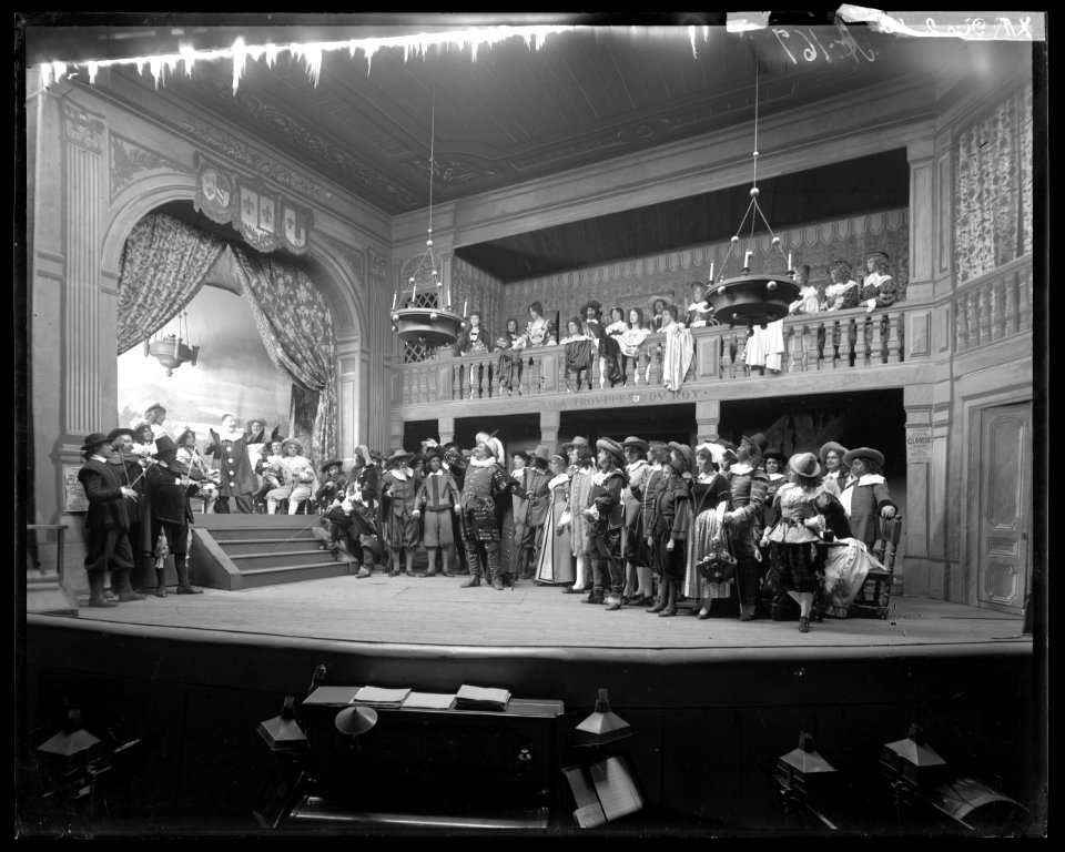 Cyrano de Bergerac, Dramatiska teatern 1901. Föreställningsbild - SMV - DrT071