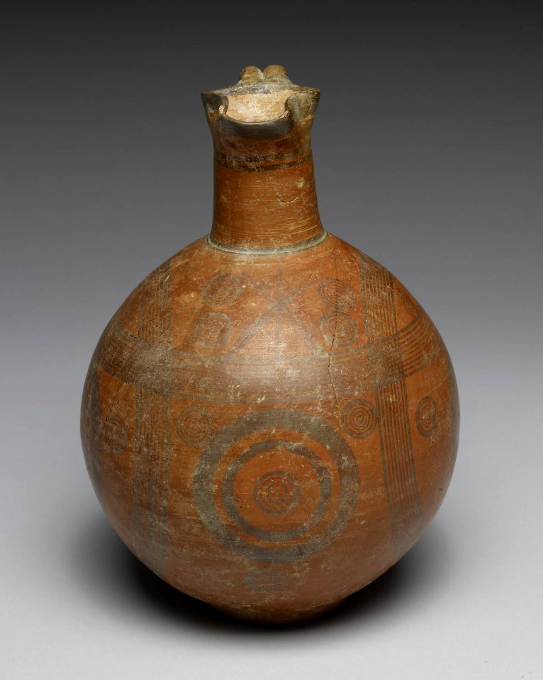 Cypriote - Black-on-Red Ware Jug with Geometric Design - Walters 482341