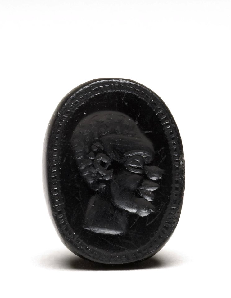 Cypriote - Intaglio Gem with Head of an African - Walters 42160