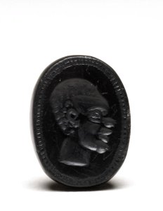 Cypriote - Intaglio Gem with Head of an African - Walters 42160