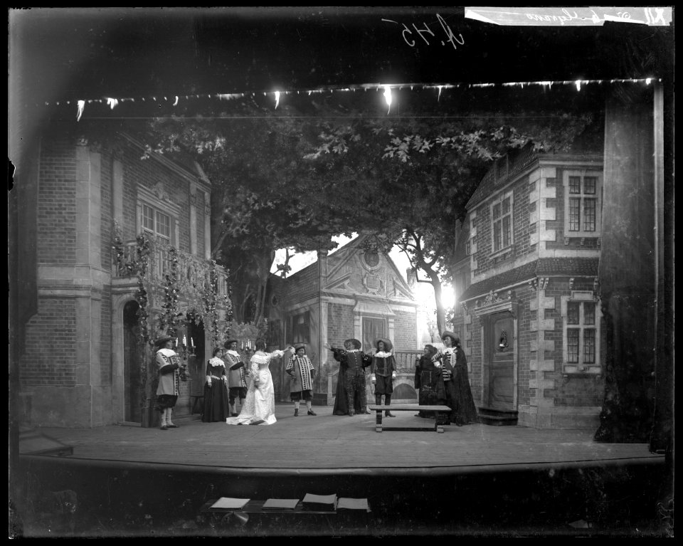 Cyrano de Bergerac, Dramatiska teatern 1901. Föreställningsbild - SMV - DrT073