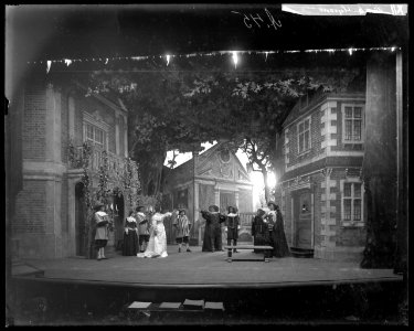 Cyrano de Bergerac, Dramatiska teatern 1901. Föreställningsbild - SMV - DrT073