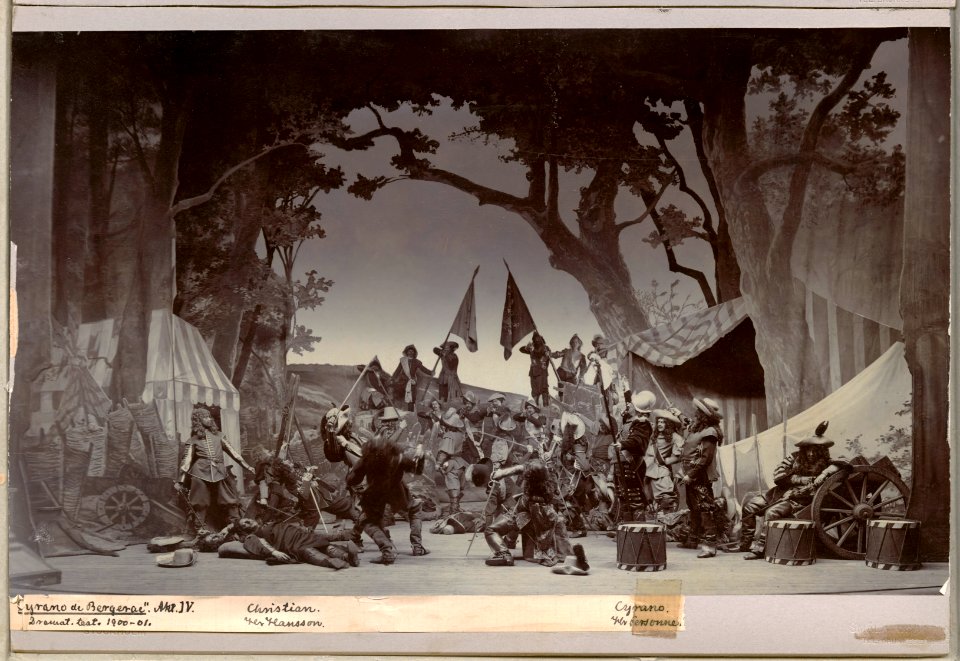 Cyrano de Bergerac, Dramatiska teatern 1901. Föreställningsbild - SMV - H12 020