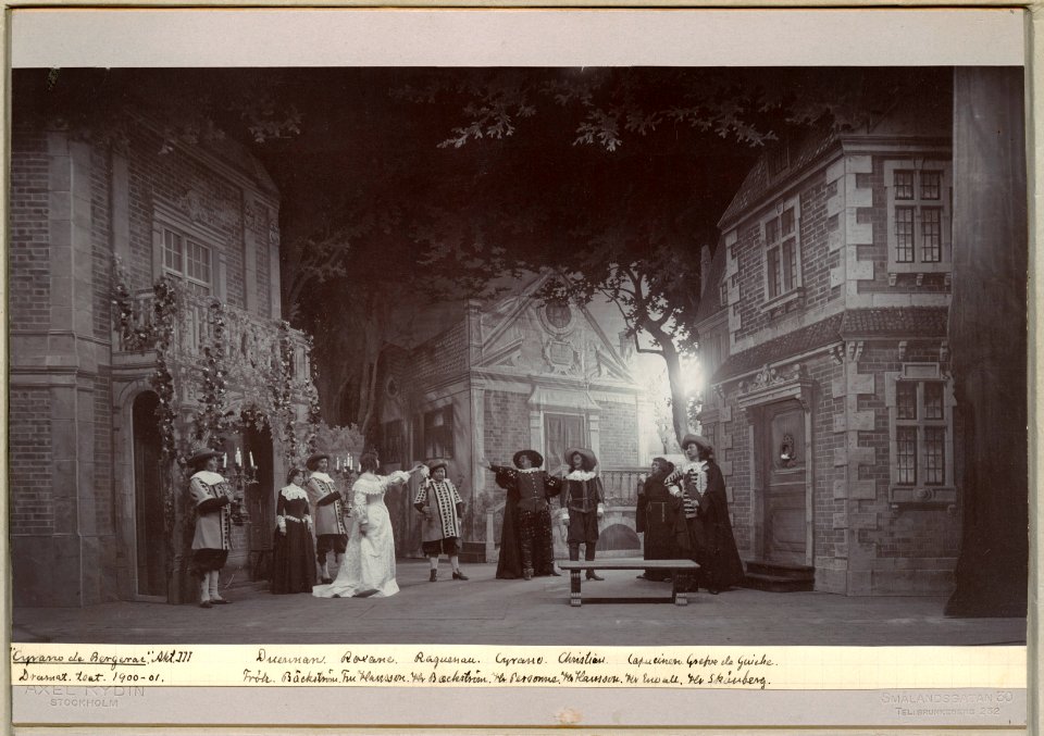 Cyrano de Bergerac, Dramatiska teatern 1901. Föreställningsbild - SMV - H12 027