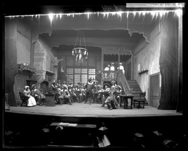 Cyrano de Bergerac, Dramatiska teatern 1901. Föreställningsbild - SMV - DrT072