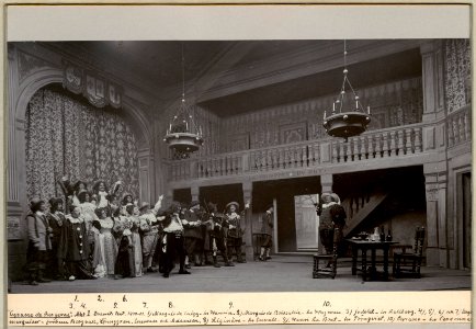 Cyrano de Bergerac, Dramatiska teatern 1901. Föreställningsbild - SMV - H12 021