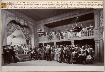 Cyrano de Bergerac, Dramatiska teatern 1901. Föreställningsbild - SMV - H12 022
