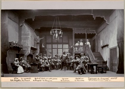 Cyrano de Bergerac, Dramatiska teatern 1901. Föreställningsbild - SMV - H12 024