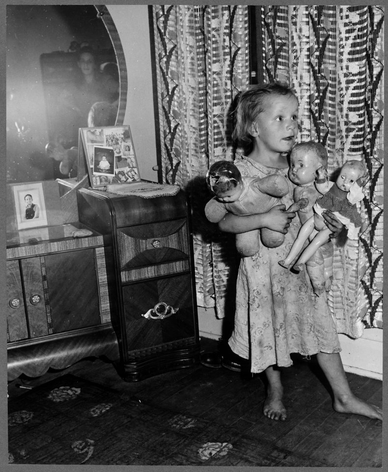 Daughter of T. J. Martin, miner. Koppers Coal Division, Kopperston Mines, Kopperston, Wyoming County, West Virginia. - NARA - 540981