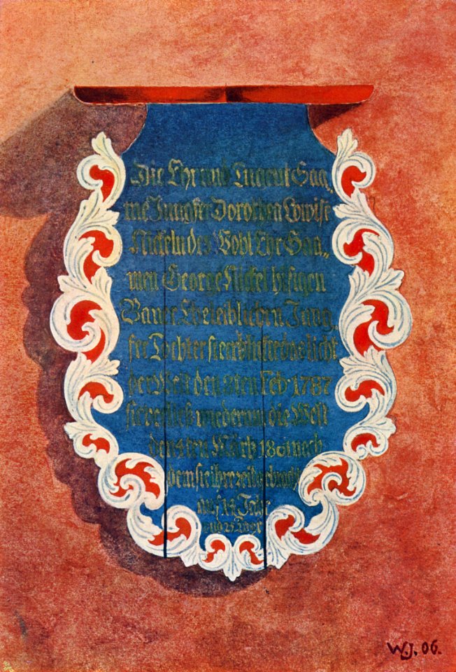 Demnitz Bauernepitaph in der Kirche