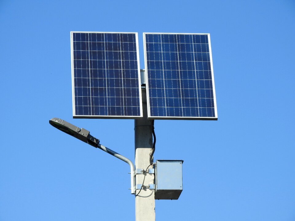 Solar battery clean energy post