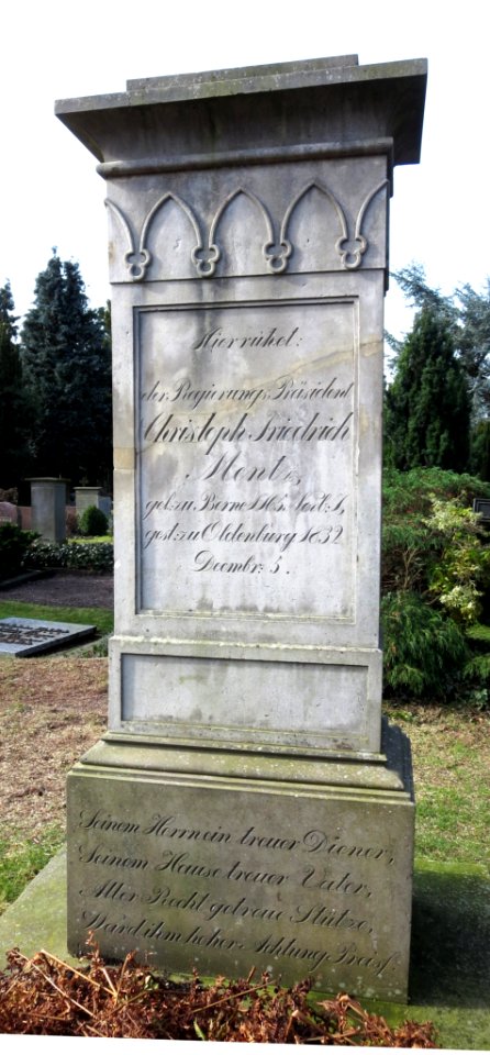Grabstein C. F. Mentz