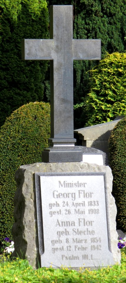 Grabstein Minister Georg Flor