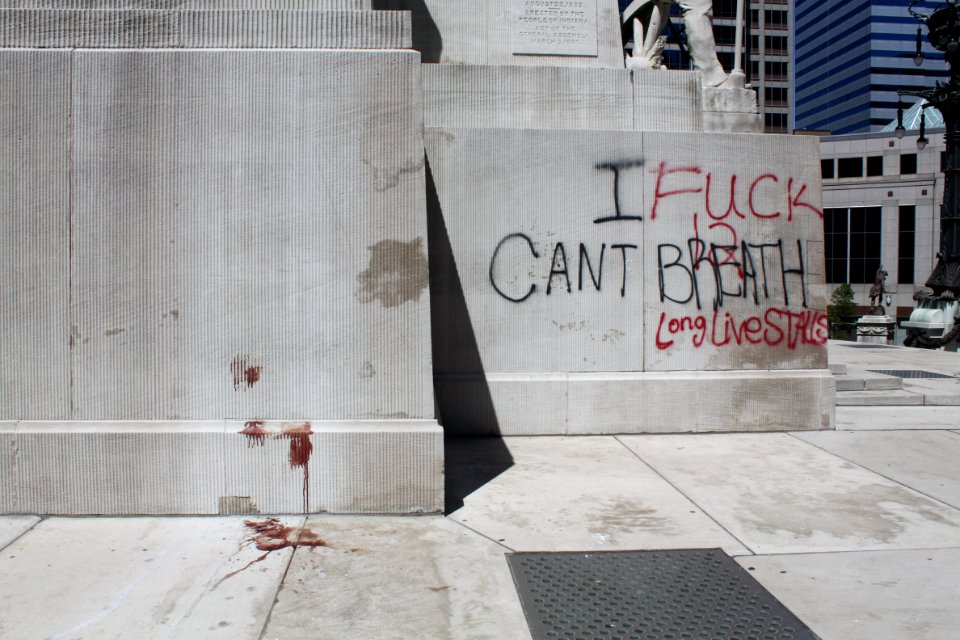 Graffiti from George Floyd protests in Indianapolis, 2020-06-01 10