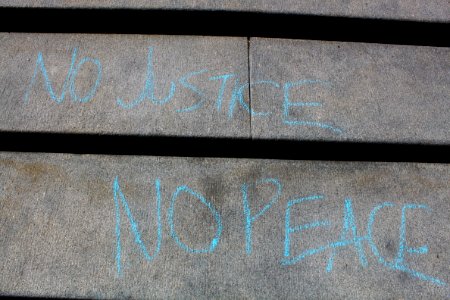 Graffiti from George Floyd protests in Indianapolis, 2020-06-01 13
