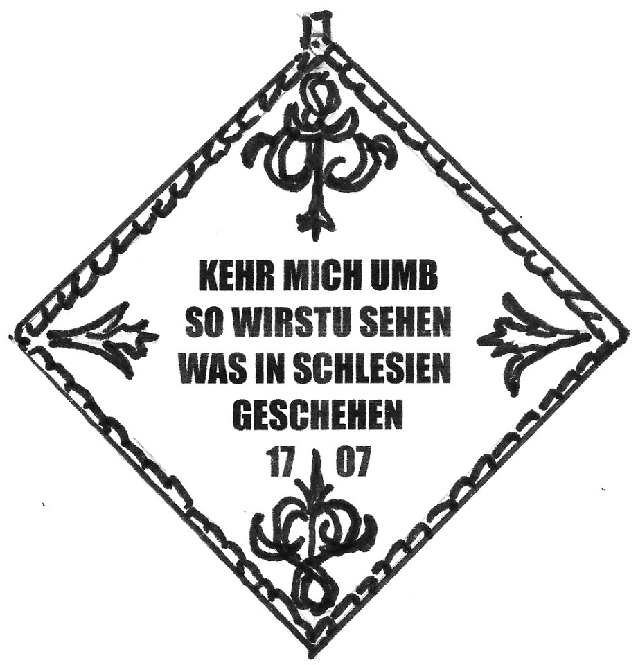 Klippenzeichnung Jahresseite 1707